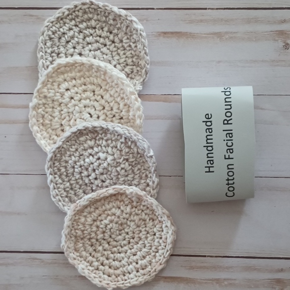 Handmade Cotton Facial Rounds - Picture 2 of 4